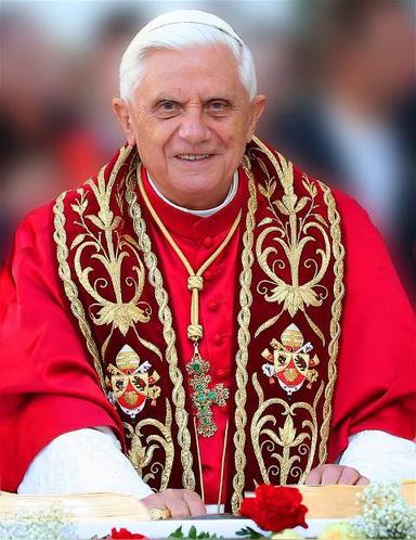Pope Benedict XVI warned yesterday that gay marriage is one of several threats to the traditional family unit