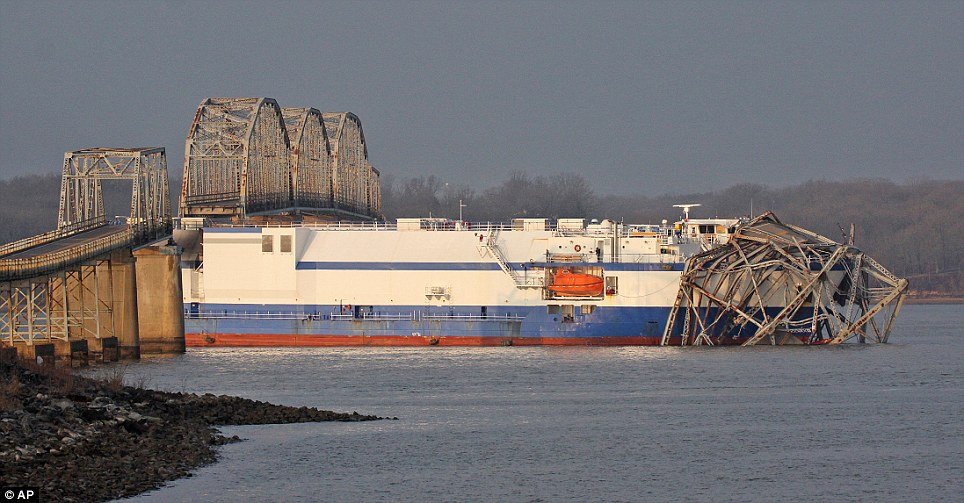 The cargo vessel was carrying space rocket parts for the United Launch Alliance, intended for a vehicle that was scheduled to be shot into orbit from Cape Canaveral Air Force Station in Florida