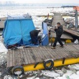 A rapid thaw caused a real chaos on the River Danube in the Serbian capital Belgrade