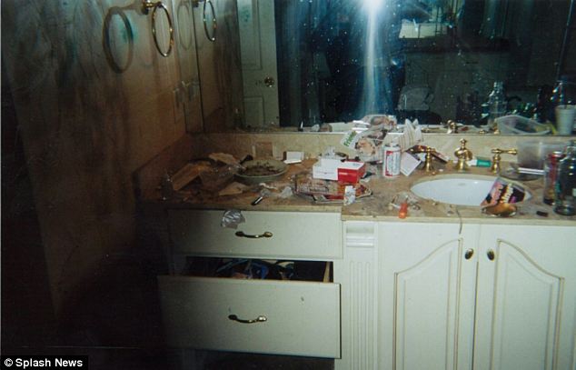 A shocking picture of Whitney Houston's bathroom took at her home in Atlanta, Georgia, shows how the star's life spiraled into chaos at the height of her crack addiction