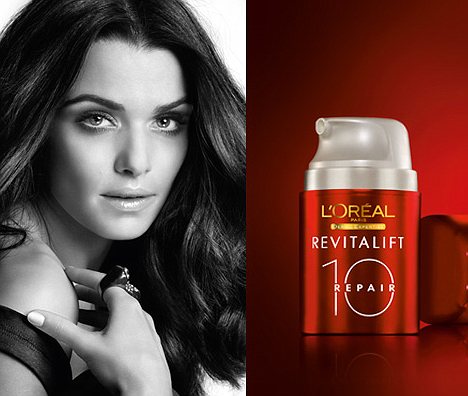 ASA banned magazine advertisement for L’Oreal’s Revitalift Repair 10 in which Rachel Weisz appeared with perfectly smooth skin