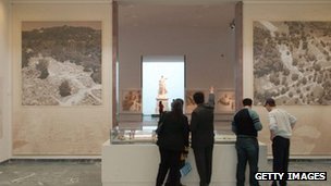 An armed robbery took place at a museum in Ancient Olympia, the birthplace of the Olympics, from where dozens of artefacts have been stolen