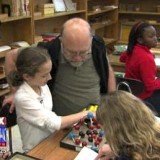 Clara Lazen of Kansas City was piecing together over-sized atoms from an educational model in her Border Star Montessori School classroom when she composed something her teacher had never seen before Clara Lazen of Kansas City was piecing together over-sized atoms from an educational model in her Border Star Montessori School classroom when she composed something her teacher had never seen before