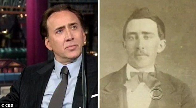 David Letterman produced a picture of Civil War-era Tennessee man from the 1860’s, which an eBay seller had claimed was proof Nicolas Cage is a member of the undead
