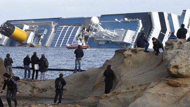 Italian officials announced removal operation of more than 2,300 tons of fuel from the grounded Costa Concordia cruise ship has started