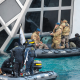 Manrico Giampedroni was the last person to be rescued from Italy's shipwrecked Costa Concordia after 36 hours and he said he pounded on a wall with a frying pan to alert rescuers
