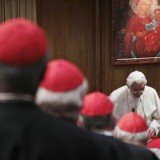 On Friday, cardinals new and old attended a closed-door meeting pondering how to bring back faith in increasingly secular countries