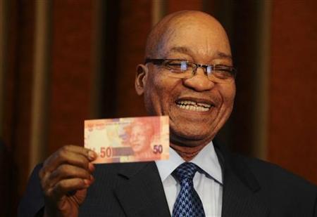President Jacob Zuma said Nelson Mandela banknotes are a "humble gesture" to express South Africa's "deep gratitude"