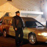 Whitney Houston’s body arrived at Whigham Funeral Home, in Newark, New Jersey