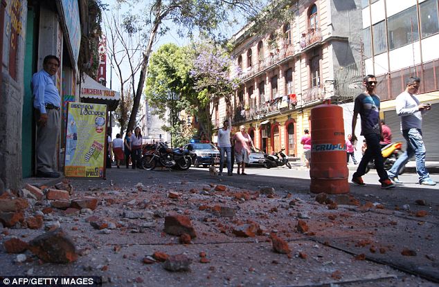 A large earthquake with a magnitude of 7.4 struck near Acapulco on Mexico's Pacific coast on Tuesday