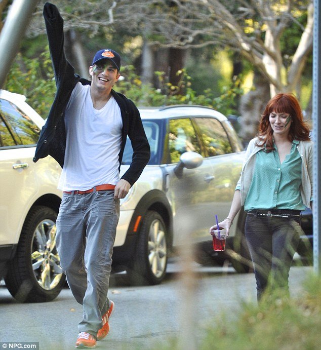 Ashton Kutcher was spotted out with his rumored new love Lorene Scafaria yesterday in Los Angeles