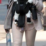Blue Ivy was wearing a pair of golden booties as her mother Beyoncé walked her around Manhattan yesterday