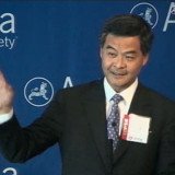 CY Leung is the newly elected leader of Hong Kong after an unusually turbulent campaign