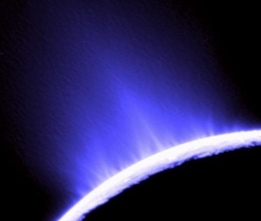 Cassini probe has captured striking images of Enceladus's gushing geysers