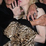 Courtney Love was spotted stumbling around the streets of Manhattan last night after leaving a fashion party in New York with the aid of an assistant