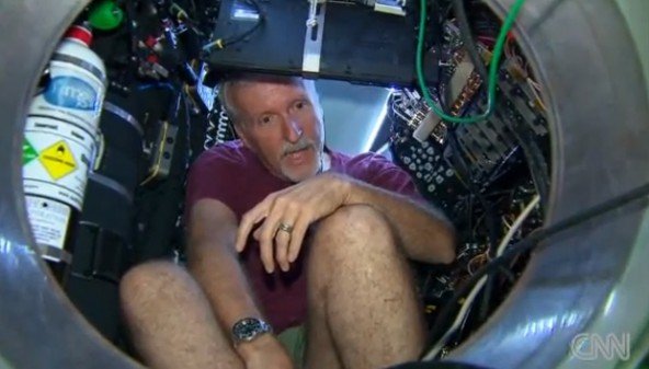 James Cameron begins an attempt to become the first person in 50 years to visit the Mariana Trench