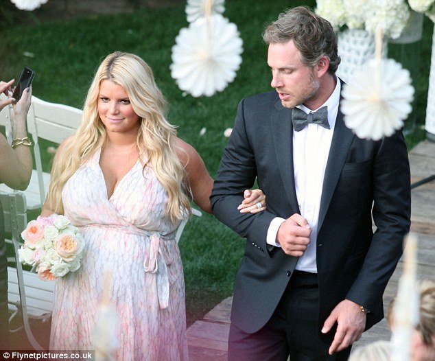 Jessica Simpson played bridesmaid to one of her closest friends and former assistant Lauren Zelman