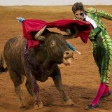 Juan José Padilla, the Spanish matador who lost his left eye in a horrific goring last year, made a remarkable return to the bullring yesterday.