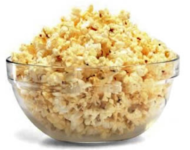 Popcorn was found to have a high level of concentrated antioxidants because it is made up of just 4 per cent water while they are more diluted in fruits and vegetables which are made up of up to 90 per cent water