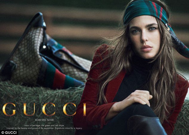 Princess Charlotte Casiraghi of Monaco, granddaughter of Grace Kelly, signed as the Gucci's newest face