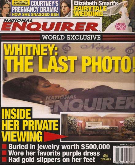 The Improper claims that the prime suspect of leaking Whitney Houston open casket photo to National Enquirer is Tina Brown, Bobby Brown's sister