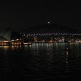 The Sydney Opera House and the Sydney Harbour Bridge plunged into darkness today to raise the profile of climate change