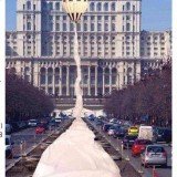 The world’s longest bridal train was unveiled in Bucharest, Romania