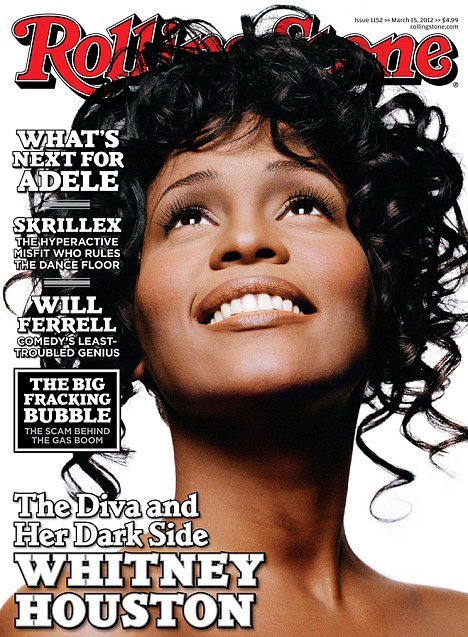Whitney Houston has been featured in the latest issue of popular music magazine Rolling Stone