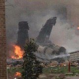 A US Navy F-18 fighter jet has crashed into apartment in the residential neighborhood of Virginia Beach