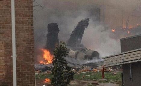 A US Navy F-18 fighter jet has crashed into apartment in the residential neighborhood of Virginia Beach