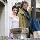Anne Hathaway displayed the results of the regime, which saw her consuming just 500 calories a day, as she shot scenes for Les Miserables alongside Hugh Jackman