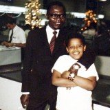 Barack Obama and his father in 1971 Barack Obama and his father in 1971