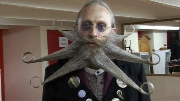 Beards from around the world have travelled to Bad Schussenried and took part in 18 categories, including Imperial Moustaches, Dali Moustaches and Chin Beard Freestyle