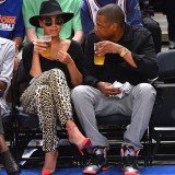Beyonce had some free time out with her husband Jay-Z to cheer on the New York Knicks at a basketball game in New York