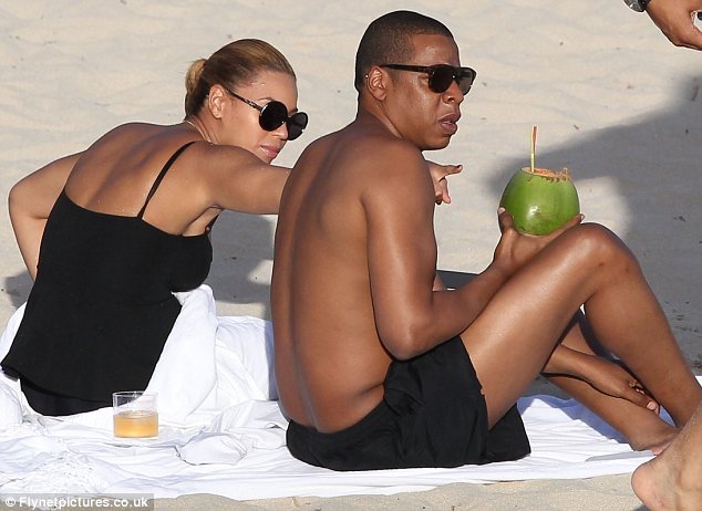 Beyoncé and Jay-Z are spending their first holiday as a family beside their baby Blue Ivy in St Barts