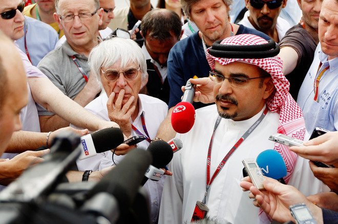 Crown Prince Salman bin Hamad Al Khalifa of Bahrain says the weekend's Formula 1 Grand Prix will go ahead despite protests