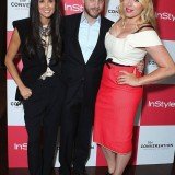 Demi Moore looks healthier as she posed with Ariel Foxman and her pal Amanda to celebrate the launch of her TV show The Conversation