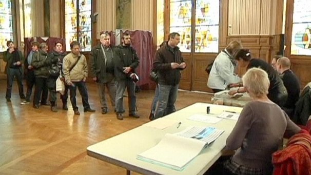 French turnout in the first round of the presidential election was more than 80 percent, one of the highest in the world