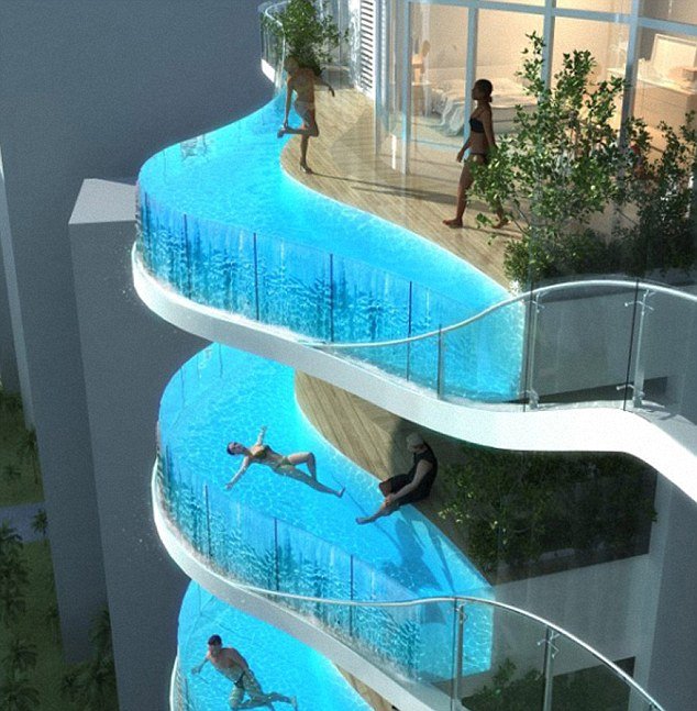 Mumbai's Aquaria Grande skyscrapers will have swimming pools instead of balconies