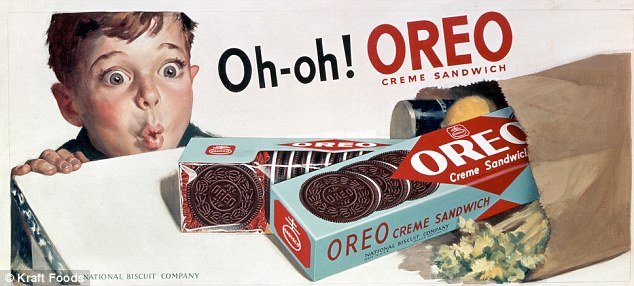 Oreo cookies 1951 advert