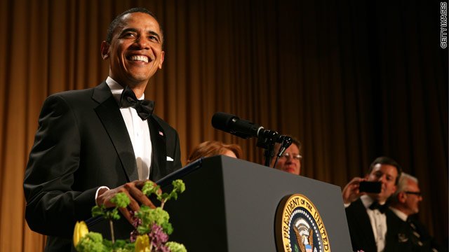 President Barack Obama shared a meal with politicians, journalists and stars at the 98th annual White House Correspondents' Dinner