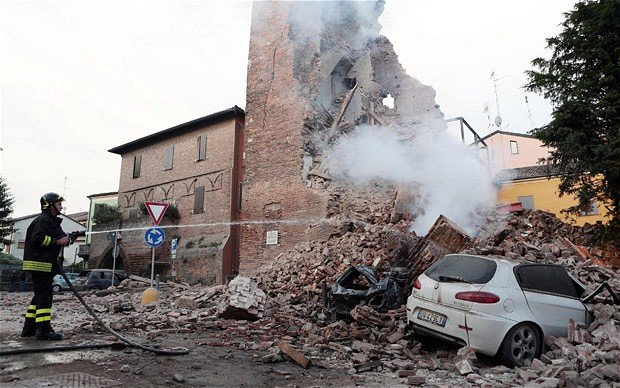 A new earthquake has shaken northern Italy, centred on the Emilia region, where a quake on May 20 killed seven people and damaged many buildings