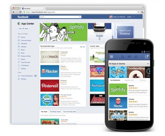 Facebook launches its own app store to promote mobile programs that operate using the social network