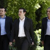 Greek moderate Democratic Left party says it will not join pro-bailout parties in a coalition without the more radical far left Syriza Greek moderate Democratic Left party says it will not join pro-bailout parties in a coalition without the more radical far left Syriza