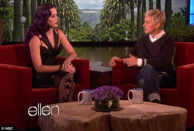 Katy Perry opened up to Ellen DeGeneres about her new film, Part of Me, and how she decided to show a realistic account of her life in the feature, including her relationship with Russell Brand