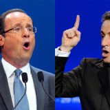 Nicolas Sarkozy says he averted recession and will preserve a "strong France” while Francois Hollande contends the country is in "serious crisis" and needs change