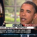 President Barack Obama has ended months of hedging on the issue of same-sex marriage by saying he thinks gay couples should be able to wed