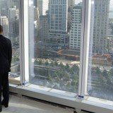 Before the fundraisers, one at Sarah Jessica Parker's house and one at the five-star Plaza Hotel, Barack Obama scheduled a visit to the World Trade Center site