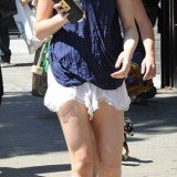 Ireland Baldwin, daughter of Kim Basinger and Alec Baldwin, cut a striking figure as she took a stroll through New York City yesterday