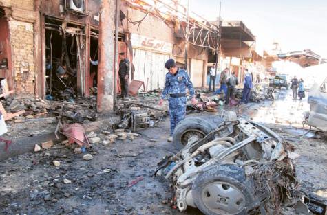 Serial bomb attacks in six Iraqi provinces, including 10 locations in Baghdad, has killed 62 people and wounded dozens more